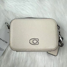 Coach Crossbody Pouch In Crossgrain Leather/Chalk CP271 NWT