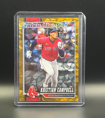Topps Series 1 Baseball 2026 Kristian Campbell Future Stars Gold Diamante /50