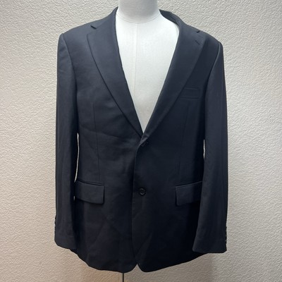 Pierre Cardin Blazer Sport Coat Men's  100% Wool Black 2 Buttons