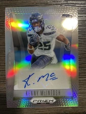2024 Panini Prizm Deca Signatures Kenny McIntosh #S-KMH Silver Prizm (AU)