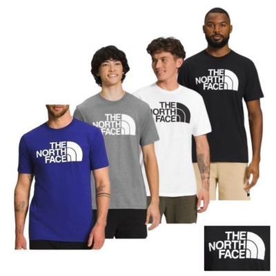 #ad The North Face Men#x27;s T Shirt Short Sleeve Half Dome Big Logo Regular Fit Tee $21.24