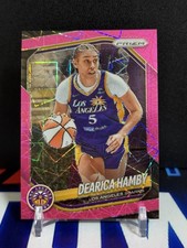 2025 Prizm WNBA Dearica Hamby #39 Pink Velocity /79 - Los Angeles Sparks