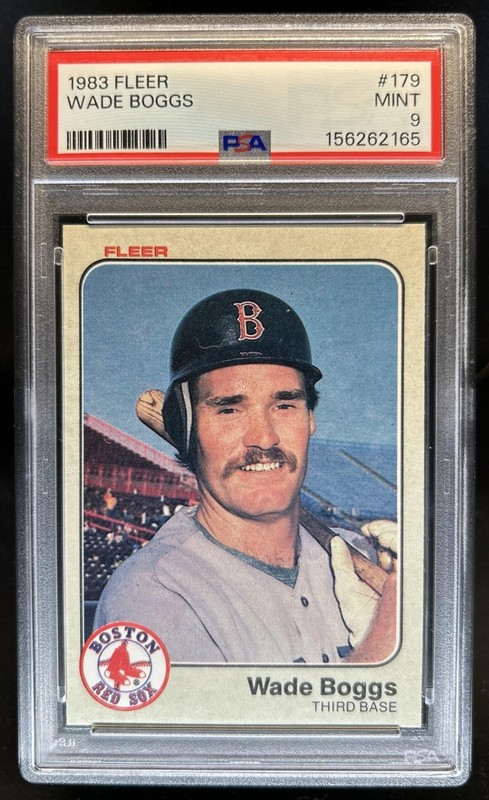 1983 Fleer Wade Boggs Rookie RC #179 Red Sox PSA 9