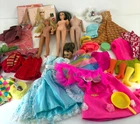 Lot Of Vintage Barbie Dolls In Need Of TLC & Clothes Dresses Midge Body