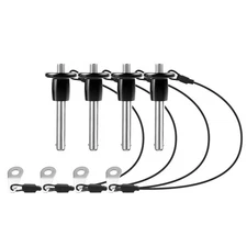 4 Pack 304 Stainless Steel Quick Release Pin 0.24 Inch Diameter Ball Locking ...