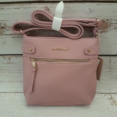Fiorelli Women's Lila Crossbody Handbag Pink Faux Leather NWT
