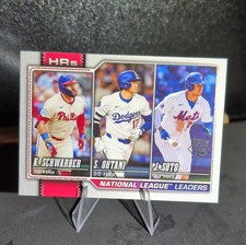 Topps 2026 Series 1 Home Runs Leaders #84 Schwarber Ozuna Ohtani
