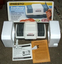 1992 PRESTO EVERSHARP ELECTRIC KNIFE SHARPENER NEW IN OPEN BOX ESTATE FIND