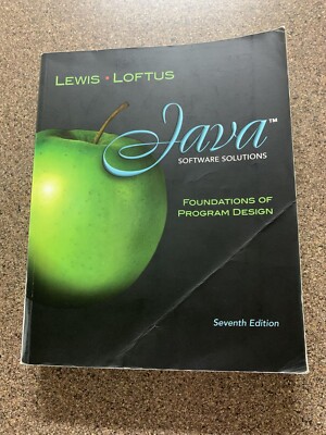 Java Software Solutions Foundations of Program Design Lewis Loftus 7th Edition
