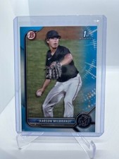2022 Bowman Draft Karson Milbrandt #BD-87 1st Bowman Sky Blue /499 Marlins #2289