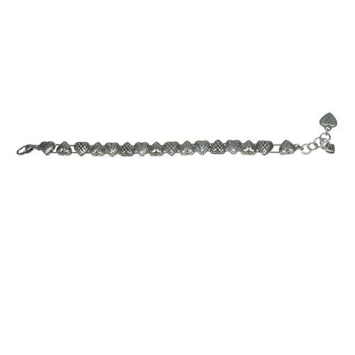 Brighton Charm Bracelet Enchanted Hearts Silver Tone Engraved Sliding Hearts - Picture 6 of 15
