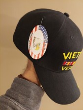 Black Vietnam Veteran Deluxe Low Profile Baseball Hat Cap PREMIUM QUALITY