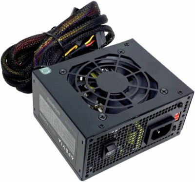 Apevia 500Watt 1 x 80mm Fan Black  SFX Power Supply, SFX-AP500W