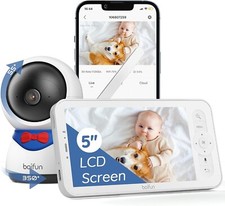 Wifi Video Baby Monitor Camera, App  5'' Screen Control, 1080P, Auto Tracking