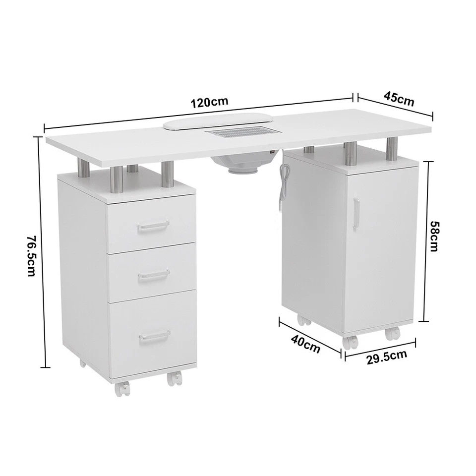 Maniküretisch Nageltisch Nagelrekonstruktion Profi Salon mit Staubabsaugung - Bild 3 von 4