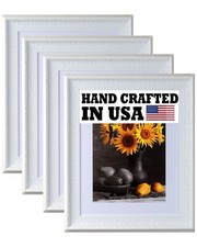 4-Pack Custom Picture Poster Frame 2-1/2" White Victorian 16x20 24x36 1556-A1001