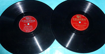 The Charioteers - 2X10'' 78 rpm Lot on Columbia SAY NO MORE & CHI-BABA CHI-BABA