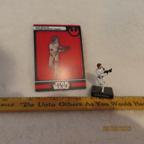 Star Wars Miniatures Alliance & Empire HANS SOLO STORMTROOPER 8/60 avec carte - Photo 1/3