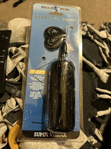 BLUE FOX - Super Vibrax Musky Twin Turbo - Size 7 - Black Mombo - MTTB07MB NIB