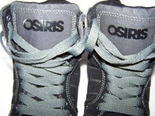Osiris "Clone" Niños Talla 4 Gris Oscuro Zapatos Deportivos Patinador Tenis NUEVOS