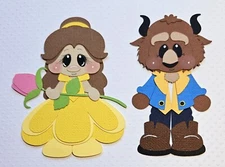 Beauty and the Beast. Scrapbook, Card making Paper Piecing