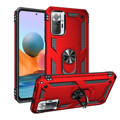 Case For Xiaomi 12T 11T Poco F3 Redmi Note 12 Pro Armor Metal Ring Stand Cover