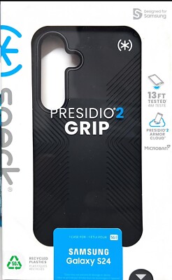 Speck Presidio2 Grip Case - Samsung Galaxy S24 - Black