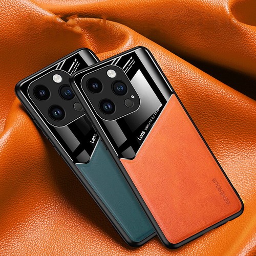 ShockProof Leather Slim Magnetic Case For iPhone 17 16 15 Pro Max 14 13 12 Cover - Picture 12 of 17