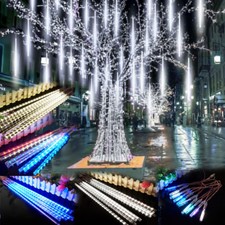 Decor LED Lights Meteor Shower Rain Tree Fairy String Light Outdoor Garden Party