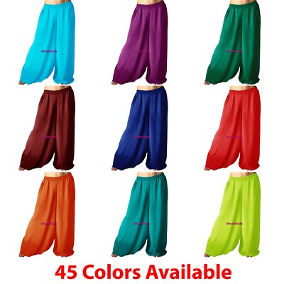 Chiffon Harem Pants 4 Yard Yoga Genie Belly Dance Pantaloons Aladdin Bombachos