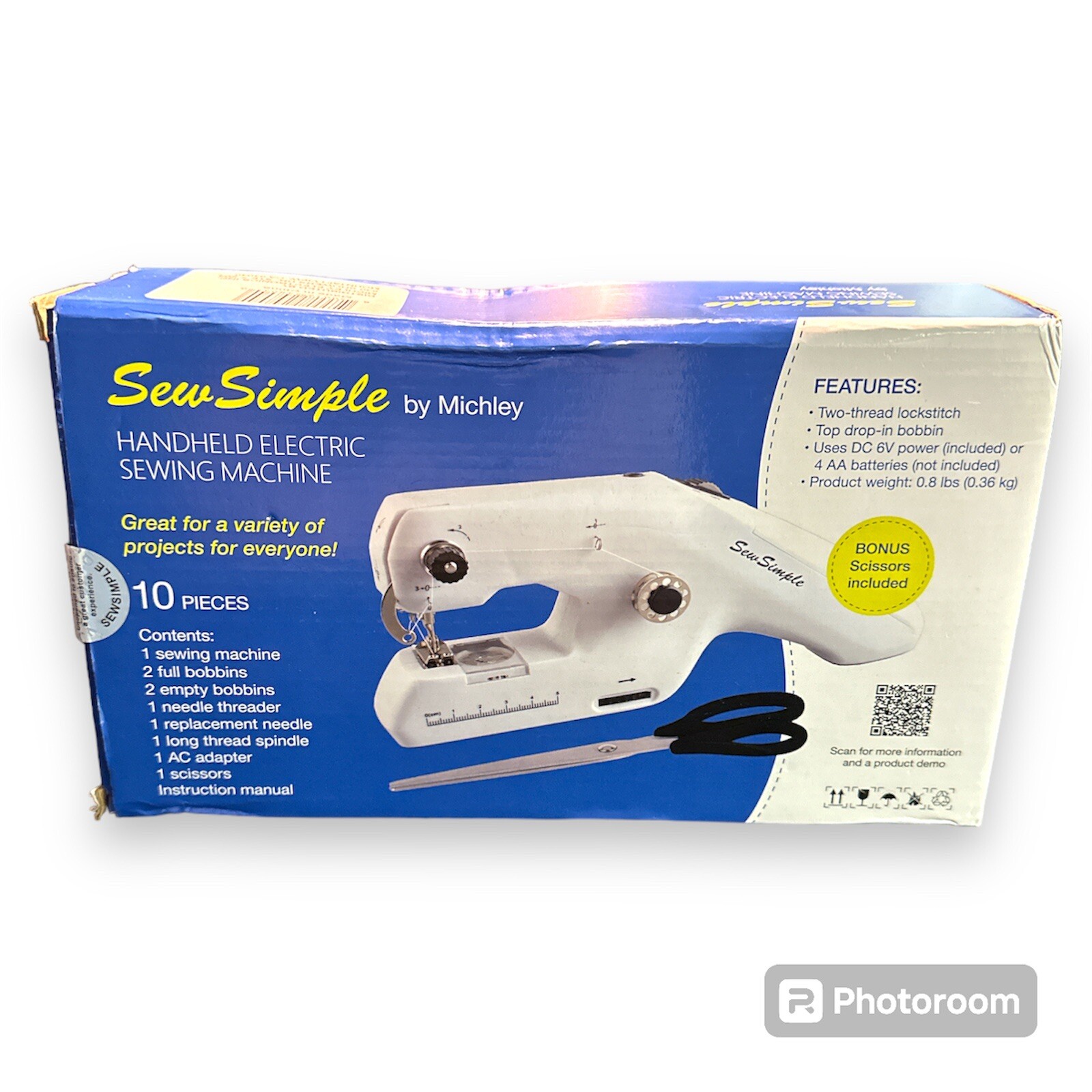 Michley Sew Simple Handheld Portable Electric Mini Sewing Machine (New