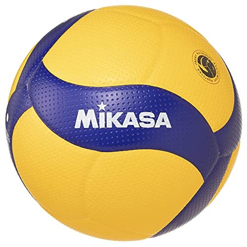 MIKASA Volleyball V300W No. 5 Internationally Certified Ball Yellow/Blue - Picture 1 of 5