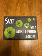 5 in 1 Cell Phone Camera Lens Kit Macro Wide Angle for iPhone Android by SVIT