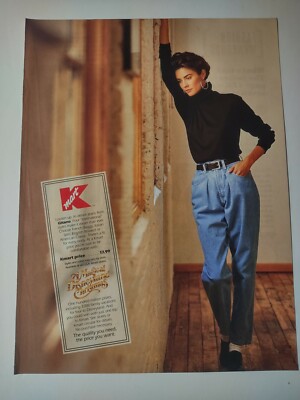 Vintage 1990s Print Ad Kmart Gitano Fashion Apparel Jeans
