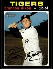 2020 Topps Heritage #122 Brandon Dixon Detroit Tigers Baseball