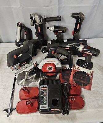🔥CRAFTSMAN Volt 15 Piece Tool Set Everything Works Read Description 