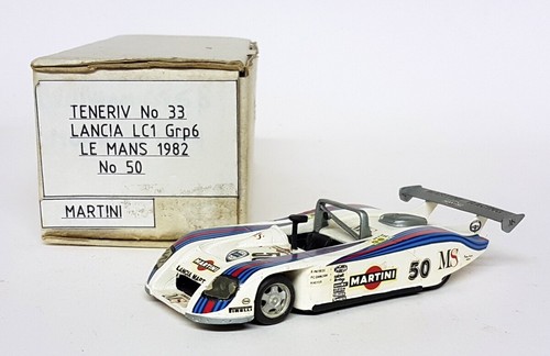 Resina Tenariv scala 1/43 - n.33 Lancia LC1 Grp6 Le Mans 1982 #50 Martini - Foto 5 di 5