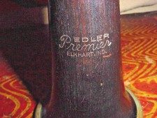 VINTAGE PEDLER PREMIER ELKHART IND. GRENADILLA WOOD CLARINET BELL