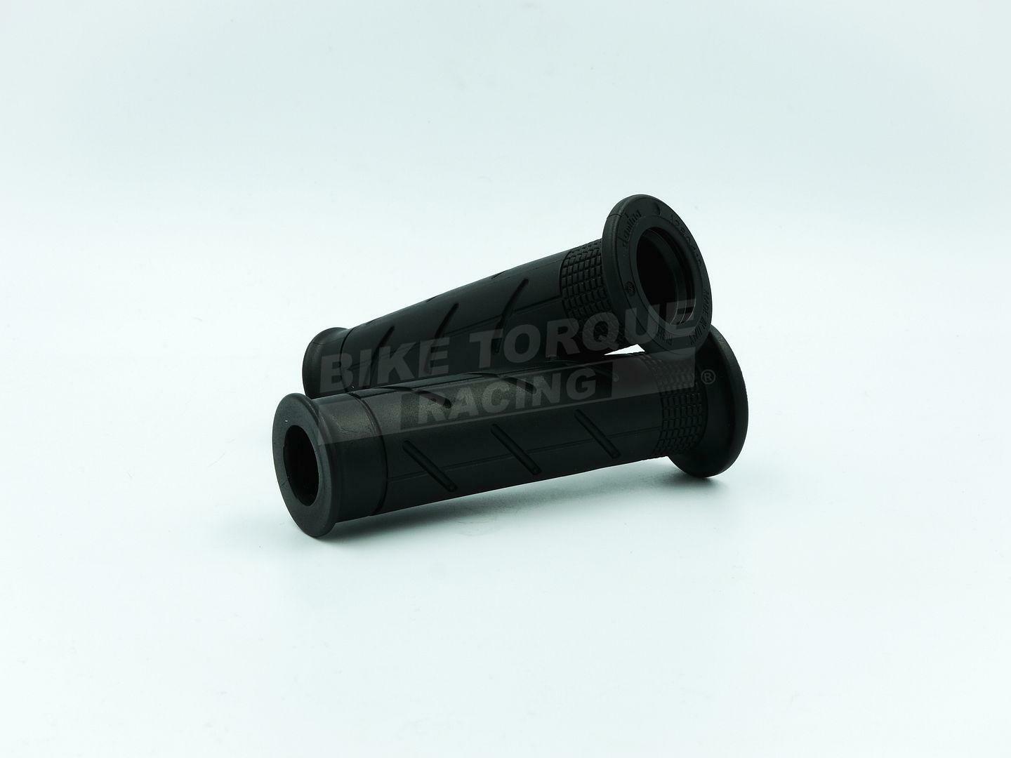 Genuine Domino Black Monochrome Road Grips for Maico Bikes