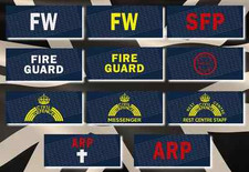 WW2 Homefront Fire Watcher / Fire Guard / SPF / Road Repair Armband (Repro)