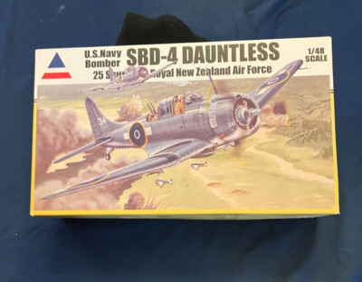 new, box open, Accurate Miniatures 1/48 SBD-4 Dauntless Royal New Zealand