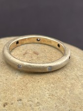 CUBIC ZIRCONIA RING set in 925 STERLING SILVER FAST FREE SHIPPING