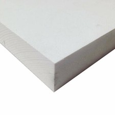 Expanded PVC, Foam Board, White, 1 MM 0.04" Thick, 12" W x 12" L Pack of 16