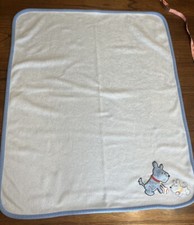 Carter's Child of Mine Blue Baby Blanket With Two Dogs