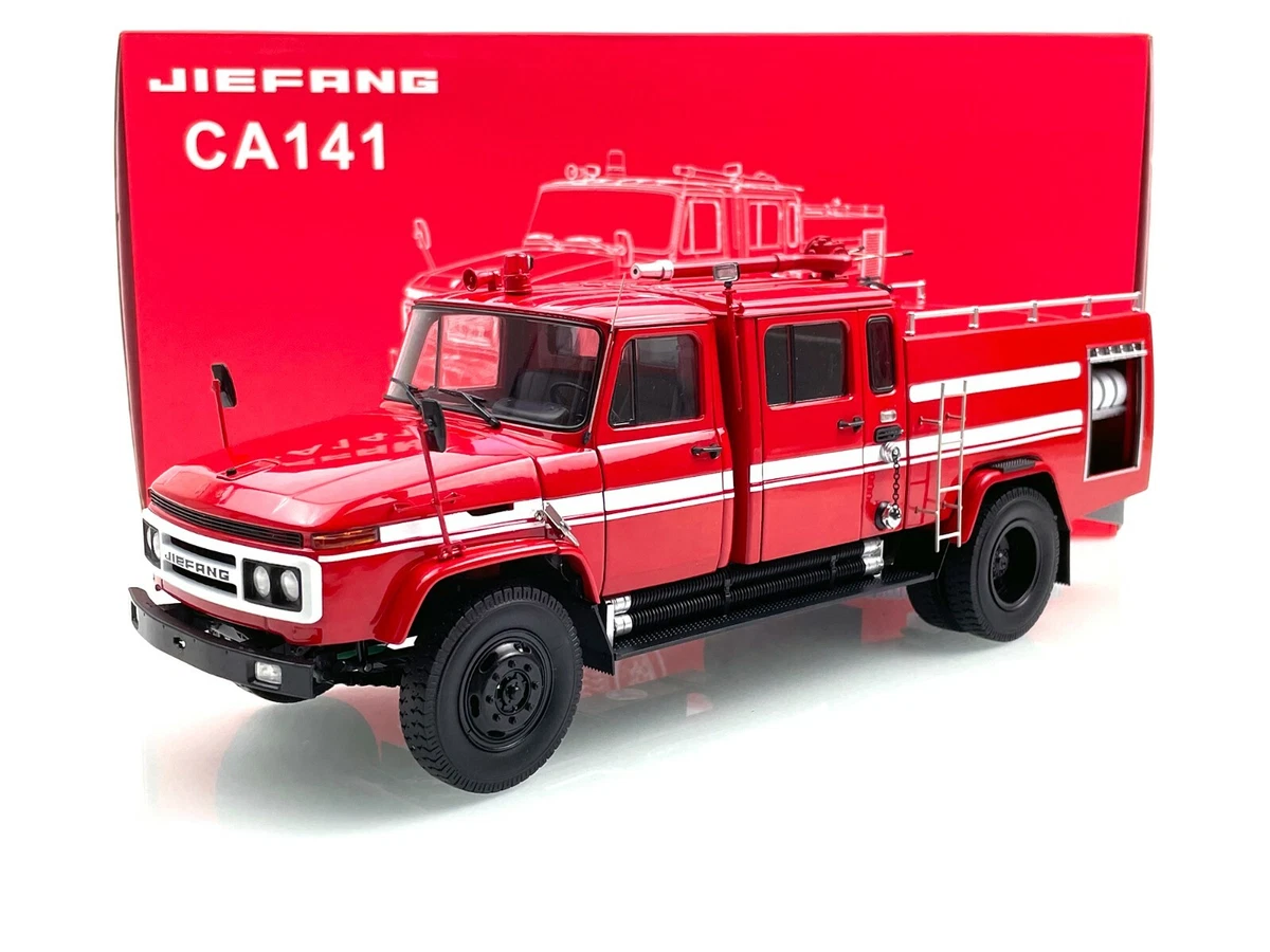 1 24 FAW JIEFANG CA141 Fire truck Century Dragon Diecast Model Red Limited