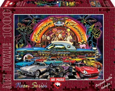 Cruisin' Classics - Neon Series 1000 Piece Puzzle - Lewis T. Johnson