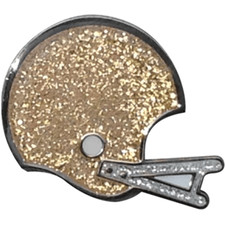 ReadyGolf: Glitter Ball Marker & Hat Clip - Football Helmet
