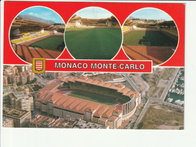MONTE CARLO  / Monaco...., Stadion,  4 Fotos, u.a. Luftbild ....col AK