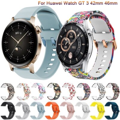Sport Silikon Armband Ersatz Für Huawei Watch GT 3 42mm 46mm 43mm/GT 2 2e 46mm