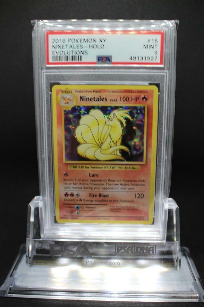 2016 ninetales pokemon card - (15/108) - XY Evolutions the trusted official grading guarantees its condition Ninetales - Holofoil Legendary Collection